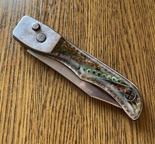 Vintage RARE USSR Pocket Folding Frame Prison ITK Knife from 1970s Handmade picture