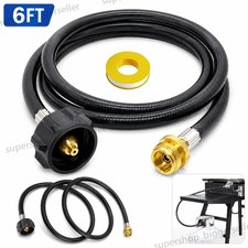 6FT Propane Adapter Hose LP Tank 1lb to 20lb Converter For QCC1 Type Gas Grill picture