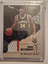 2017 Panini Father's Day Giannis Antetokounmpo 3 Color Patch SSP /15 Bucks #BK1 picture