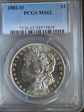 1882-O Morgan Silver Dollar PCGS MS62 picture