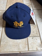 Vintage 90s Notre Dame IRISH Sports Specialties Snap Back HAT NEW Deadstock picture