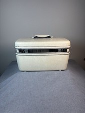 Vintage Samsonite Silhouette Train Case Cosmetic Makeup Travel Luggage Ivory picture