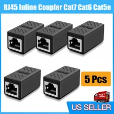 1-5PACK RJ45 Inline Coupler Cat6/Cat5e Ethernet Network Cable Extender Connector picture