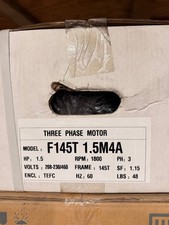 North American F145T1.5M4A 1.5HP 1800RPM 145T 3PH TEFC Motor 208-230/460V picture