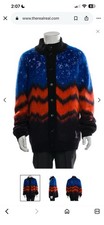 Designer Mohair Jacquard Women's L   Men ‘ M  90% Discount Sweater Louis picture