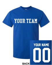 CUSTOM T-Shirt JERSEY Personalized ANY COLOR Name Number Team Softball Football picture
