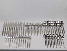 60 Pc Vintage AMEFA TULIP TIME Stainless Flatware Holland Set MCM Service for 12 picture