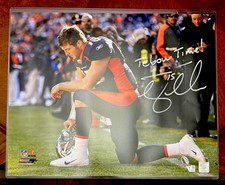 TIM TEBOW Autographed 16x20 Photo Tebow Time Inscription Fanatics Authentic COA picture