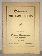 1960 Francis Bannerman Military Goods 1903 Catalogue Of Antique Guns Cannons picture