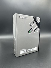 Serviced by CFMAKES: Sony Walkman WM-2 Cassette Player. Working, New Belt, and picture