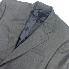 Hickey Freeman x Loro Piana Men's Wool 2-Button Blazer Gray Birdseye • 40R picture