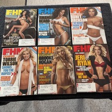 Lot Of 6 FHM Magazine ￼Leeann Tweeden, Tori Wilson, Jeri Ryan, Janet Jackson picture