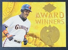 1994 Fleer Ultra Insert Barry Bonds MVP Award Winner SF Giants Invest picture