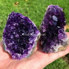 80-100g Raw Amethyst Crystal Quartz Cluster Specimens Healing Reiki Ornaments picture