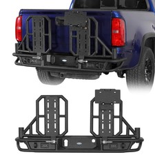 Dual Swing Arm Rear Bumper For 15‑22 Colorado/Canyon No ZR2 Fuel Container Ready picture