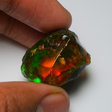 Stunning Ethiopian Opal Rough 39.80  Cts, Large Oil Opal Specimen Natural Opal picture