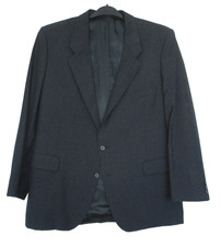 Vintage Yves Saint Laurent Menswear Mens Blazer Suit Jacket Gray Wool 44R picture