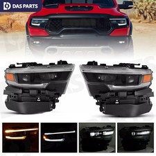Pair LED Headlight Headlamp w/DRL Left Right For 2019-2023 Dodge Ram 1500 TRX picture