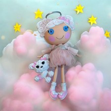 Lalaloopsy Doll  12”Cloud E Sky with Pet  Wings Halo Pink  GUC picture