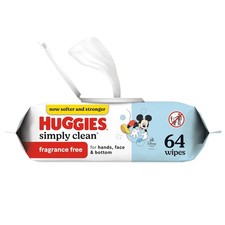 Huggies Simply Clean Baby Wipes Unscented 64ct Flip-Top Pack picture