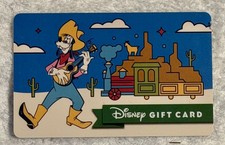 WALT DISNEY gift card. Goofy by Big Thunder Mountain Railroad  picture