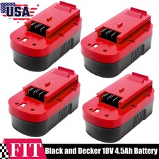 1/4x 18V 4.5Ah Ni-MH Battery for Black+Decker HPB18 18Volt 244760-00 HPB18-OPE picture