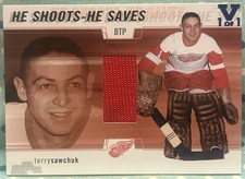 TERRY SAWCHUK 2002-03 ITG Be A Player Between The Pipes Redemption /20 Vault 1/1 picture