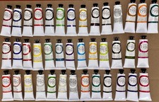 Gamblin 1980 Oil 40 Colors Set Paint Tubes 37ml Art Brush Winsor Artist Painter picture