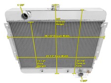 1969 1970 Chevy Impala 3 Row Eagle Champion Radiator picture