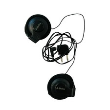 VTG Delta Airlines Stereo Headphones On-Ear Wired Earphones w Plug Adapter Audio picture