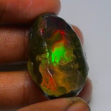 Ethiopian Oil Opal Specimen 67.85 cts Natural Rough Gemstone - Fire Opal Roug picture