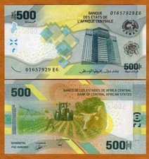 Central African States, 500 Francs, 2020, P-700, Hybrid Polymer UNC picture