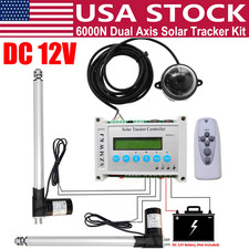 LCD 6000N Solar Panel Tracking Solar Tracker Controller 12V Linear Actuator Kits picture