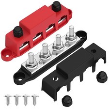 Versatile 12V 250A Power Distribution Block for Cars, Boats & Solar Systems picture