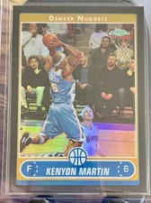 2006-07 Topps Chrome Kenyon Martin #55 Black Refractor /99 picture