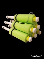 Cajun Catfish Noodle fishing Jugs Green lot of  6 “Weighted