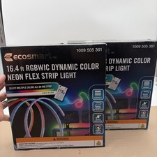 Ecosmart 16.4 ft. RGBWIC Dynamic LED Neon Flex Strip Light LOT X 2 picture