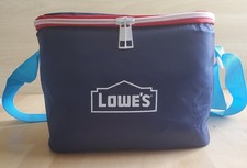 Lowe’s Home Improvement Blue Insulated Lunch Box/Cooler Bag w/ Strap & Zipper picture