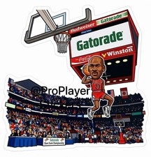 🏀 Chicago Bulls “MJ Slam Dunk” Sticker 🏀 picture