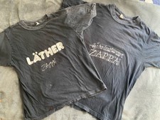 Lot of 2 Vintage Frank Zappa 1977-78 Promo T-Shirts Läther, We Don't Mess Around picture