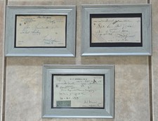 Three Framed 1918 Antique Prescriptions: HEROIN, WHISKEY & BRANDY picture