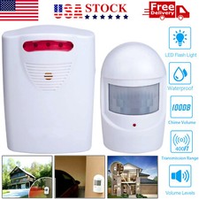 Wireless Driveway Alarm Infrared Motion Sensor Home Garage Alert Security System picture