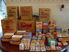 HUGE LOT OF VINTAGE UNOPENED BASEBALL CARD PACKS 230 CARD LOTS PLUS BONUSES picture