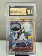 2026 Pokémon Trainer N Full Art Holo Card 101/101 30th Ann CGC PRISTINE 10 💎💎 picture