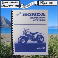 Honda Shop Manual 1984-85 ATC125M picture