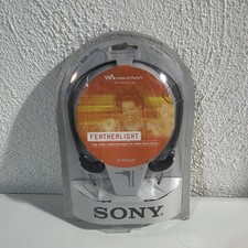 Sony MDR-W08L Headband Headphones Black Genuine NOS Authentic New Sealed Vintage picture