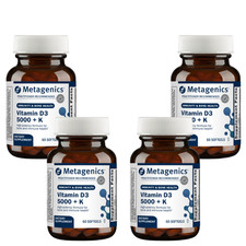 Metagenics Vitamin D3 5000 + K 60 Softgels EXP: 2028 - Pack of 4 picture