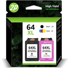 64XL Ink Cartridges for HP 64 XL Envy 7855 7155 7858 6255 7800 7164 6255 Combos picture