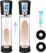 Vacuum Electric Penis Pump Digital rechargeable Male Men Penis Enlarger Growth + picture