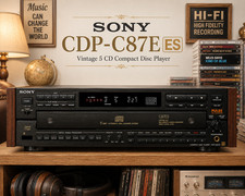 SONY CDP-C87ES 🌈RaRe🌈 Flagship 5-CD Compact Disc Player picture